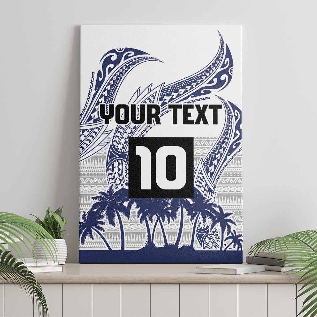 Cook Islands Marathon 2025-Pursuit in Paradise Canvas Wall Art Blue Color