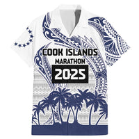 Cook Islands Marathon 2025-Pursuit in Paradise Family Matching Mermaid Dress and Hawaiian Shirt Blue Color LT03 Dad's Shirt - Short Sleeve Blue - Polynesian Pride