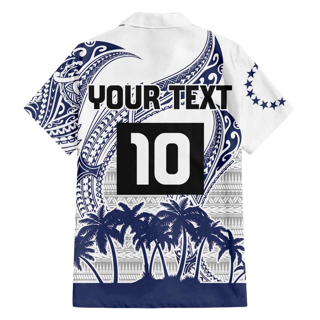 Cook Islands Marathon 2025-Pursuit in Paradise Family Matching Off Shoulder Maxi Dress and Hawaiian Shirt Blue Color LT03 - Polynesian Pride