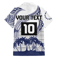Cook Islands Marathon 2025-Pursuit in Paradise Family Matching Puletasi and Hawaiian Shirt Blue Color