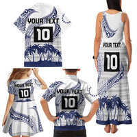 Cook Islands Marathon 2025-Pursuit in Paradise Family Matching Tank Maxi Dress and Hawaiian Shirt Blue Color LT03 - Polynesian Pride