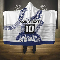 Cook Islands Marathon 2025-Pursuit in Paradise Hooded Blanket Blue Color