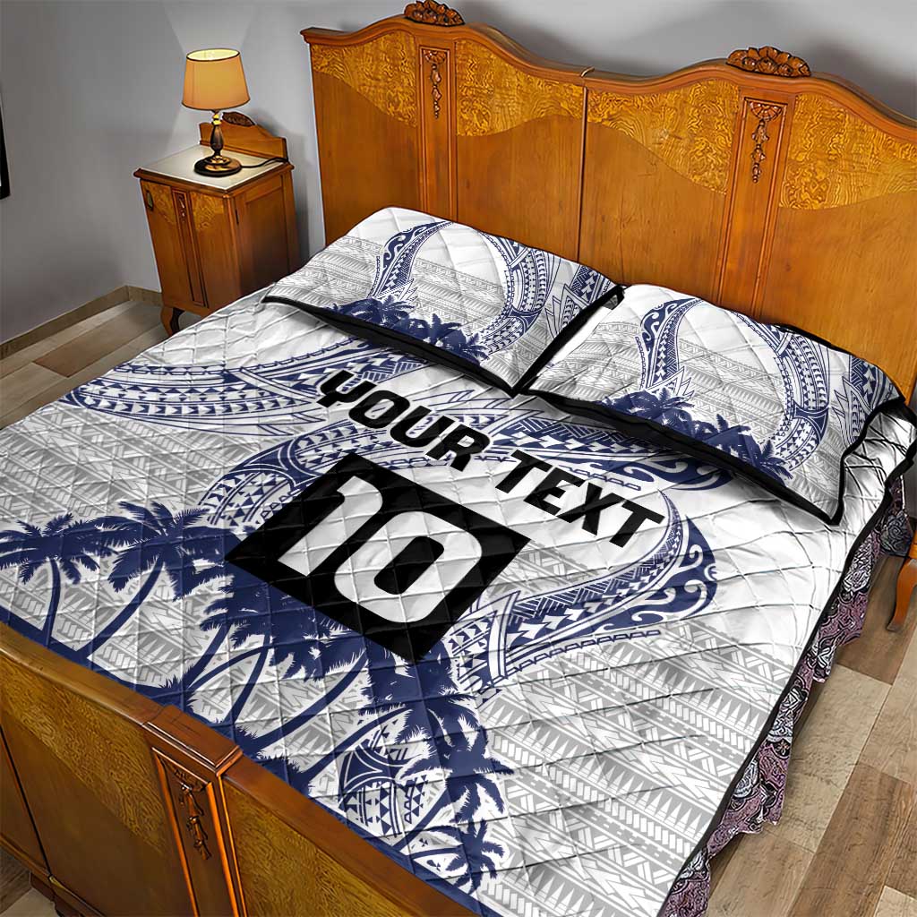 Cook Islands Marathon 2025-Pursuit in Paradise Quilt Bed Set Blue Color