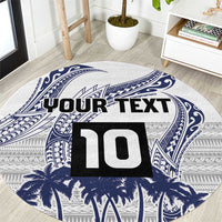 Cook Islands Marathon 2025-Pursuit in Paradise Round Carpet Blue Color