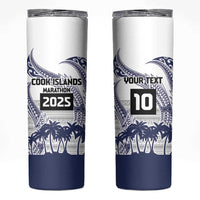 Cook Islands Marathon 2025-Pursuit in Paradise Skinny Tumbler Blue Color LT03 Blue - Polynesian Pride