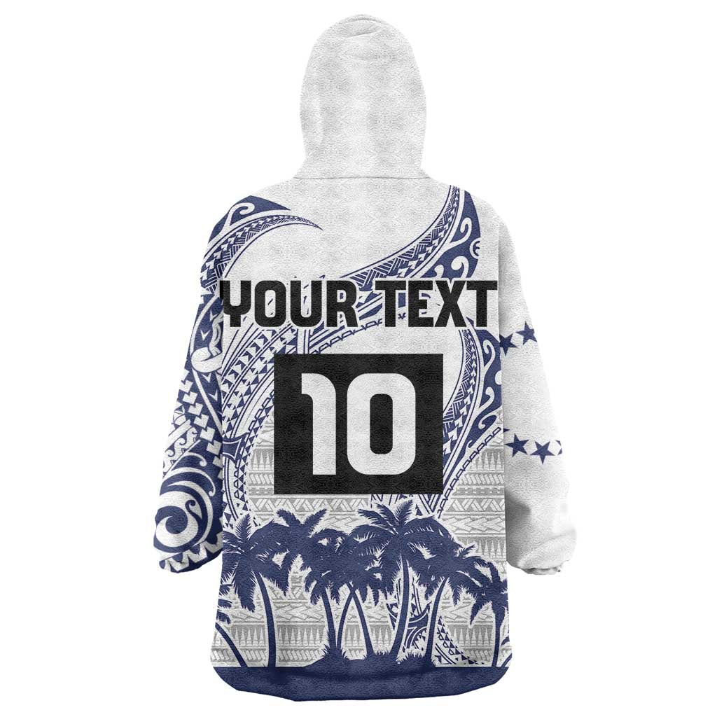 Cook Islands Marathon 2025-Pursuit in Paradise Wearable Blanket Hoodie Blue Color LT03 - Polynesian Pride