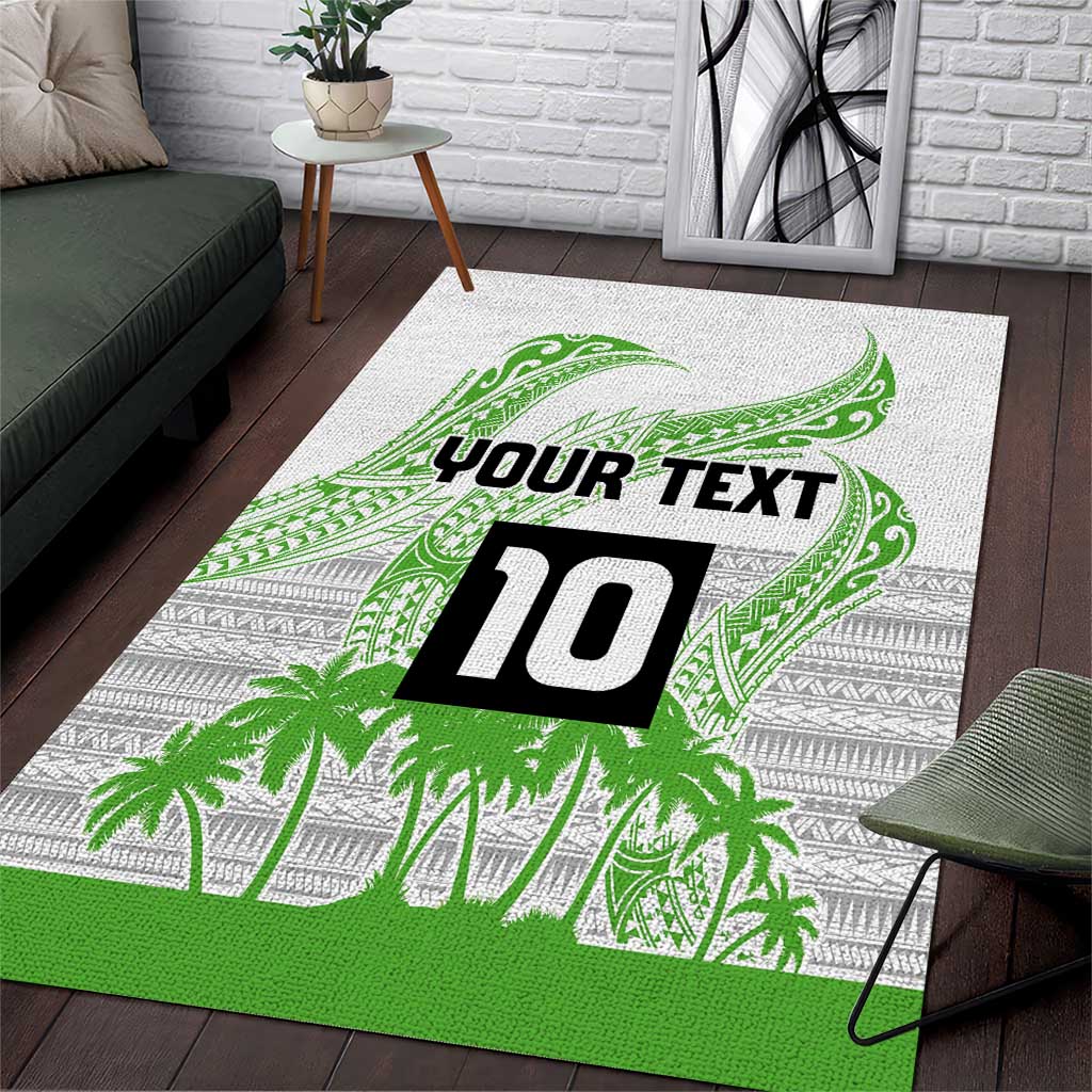Cook Islands Marathon 2025-Pursuit in Paradise Area Rug Green Color