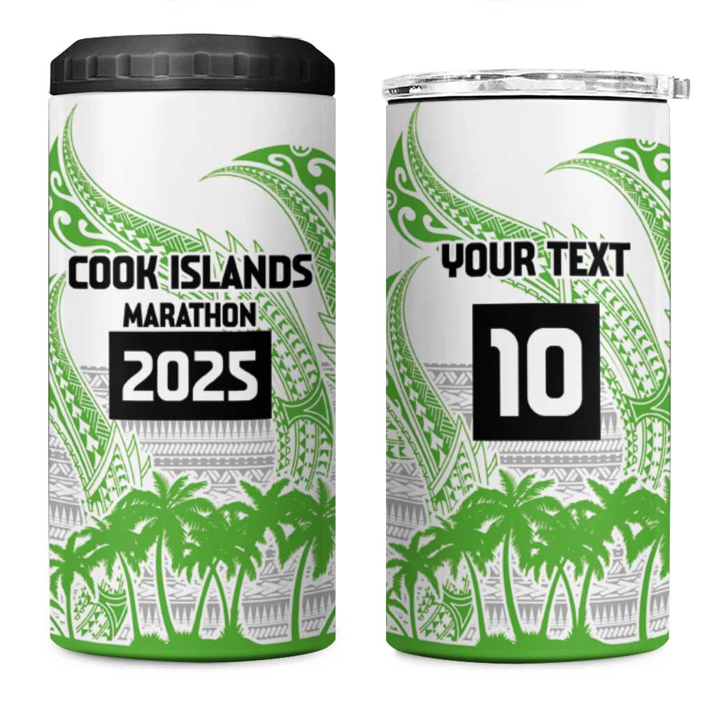 Cook Islands Marathon 2025-Pursuit in Paradise 4 in 1 Can Cooler Tumbler Green Color LT03 One Size: 16 oz Green - Polynesian Pride