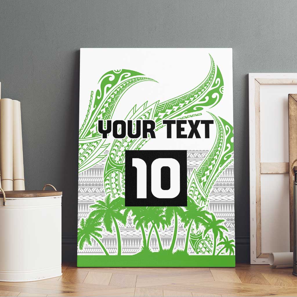 Cook Islands Marathon 2025-Pursuit in Paradise Canvas Wall Art Green Color