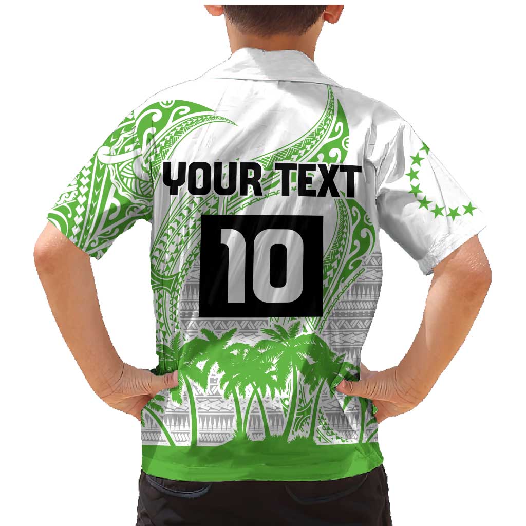 Cook Islands Marathon 2025-Pursuit in Paradise Family Matching Mermaid Dress and Hawaiian Shirt Green Color LT03 - Polynesian Pride