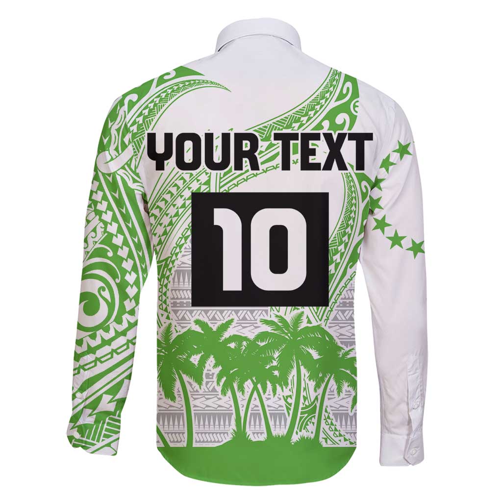Cook Islands Marathon 2025-Pursuit in Paradise Family Matching Tank Maxi Dress and Hawaiian Shirt Green Color LT03 - Polynesian Pride