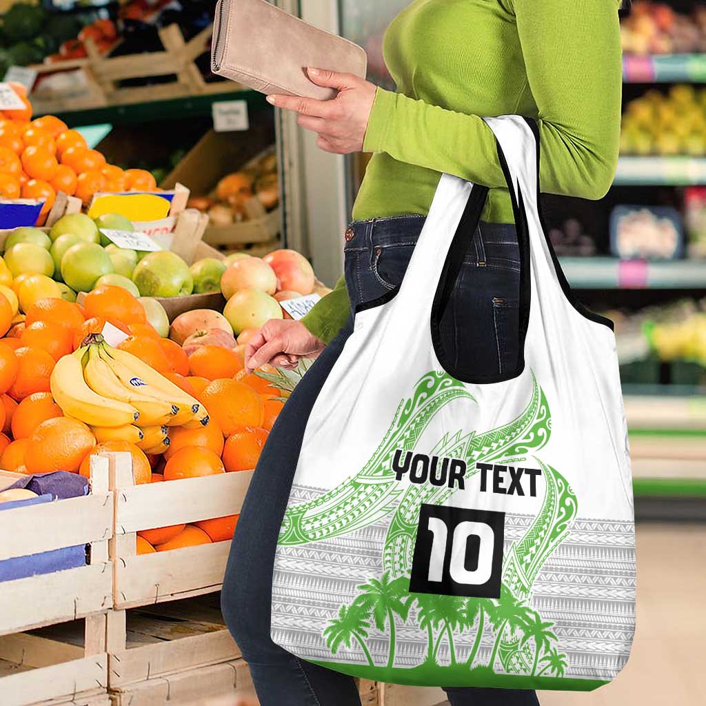 Cook Islands Marathon 2025-Pursuit in Paradise Grocery Bag Green Color