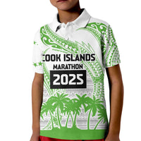 Cook Islands Marathon 2025-Pursuit in Paradise Kid Polo Shirt Green Color LT03 Kid Green - Polynesian Pride