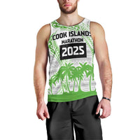 Cook Islands Marathon 2025-Pursuit in Paradise Men Tank Top Green Color