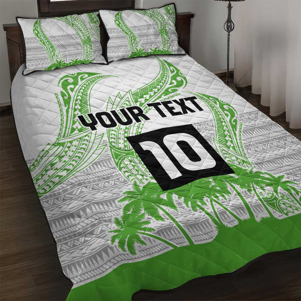 Cook Islands Marathon 2025-Pursuit in Paradise Quilt Bed Set Green Color