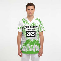 Cook Islands Marathon 2025-Pursuit in Paradise Scrub Top Green Color - Polynesian Pride