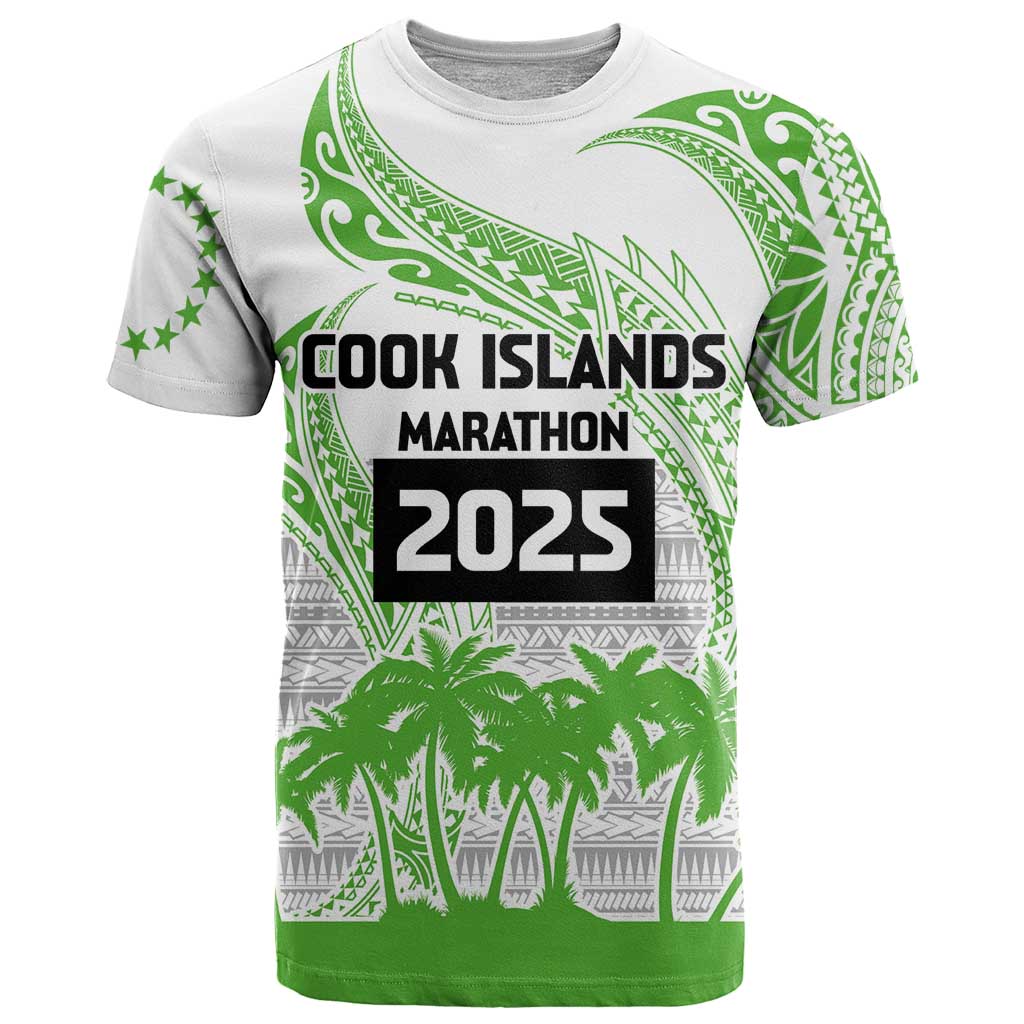 Cook Islands Marathon 2025-Pursuit in Paradise T Shirt Green Color LT03 Green - Polynesian Pride