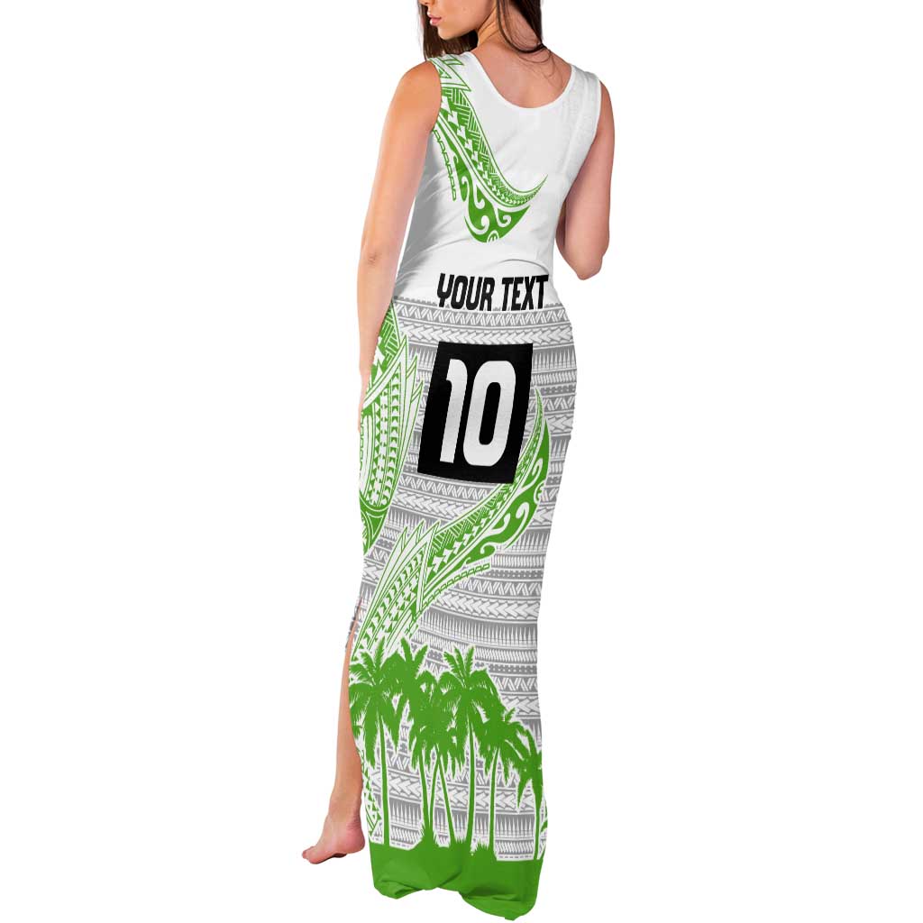 Cook Islands Marathon 2025-Pursuit in Paradise Tank Maxi Dress Green Color