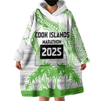 Cook Islands Marathon 2025-Pursuit in Paradise Wearable Blanket Hoodie Green Color LT03 - Polynesian Pride