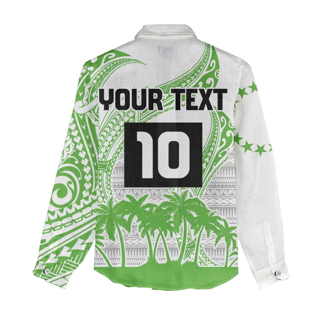 Cook Islands Marathon 2025-Pursuit in Paradise Women Casual Shirt Green Color LT03 - Polynesian Pride