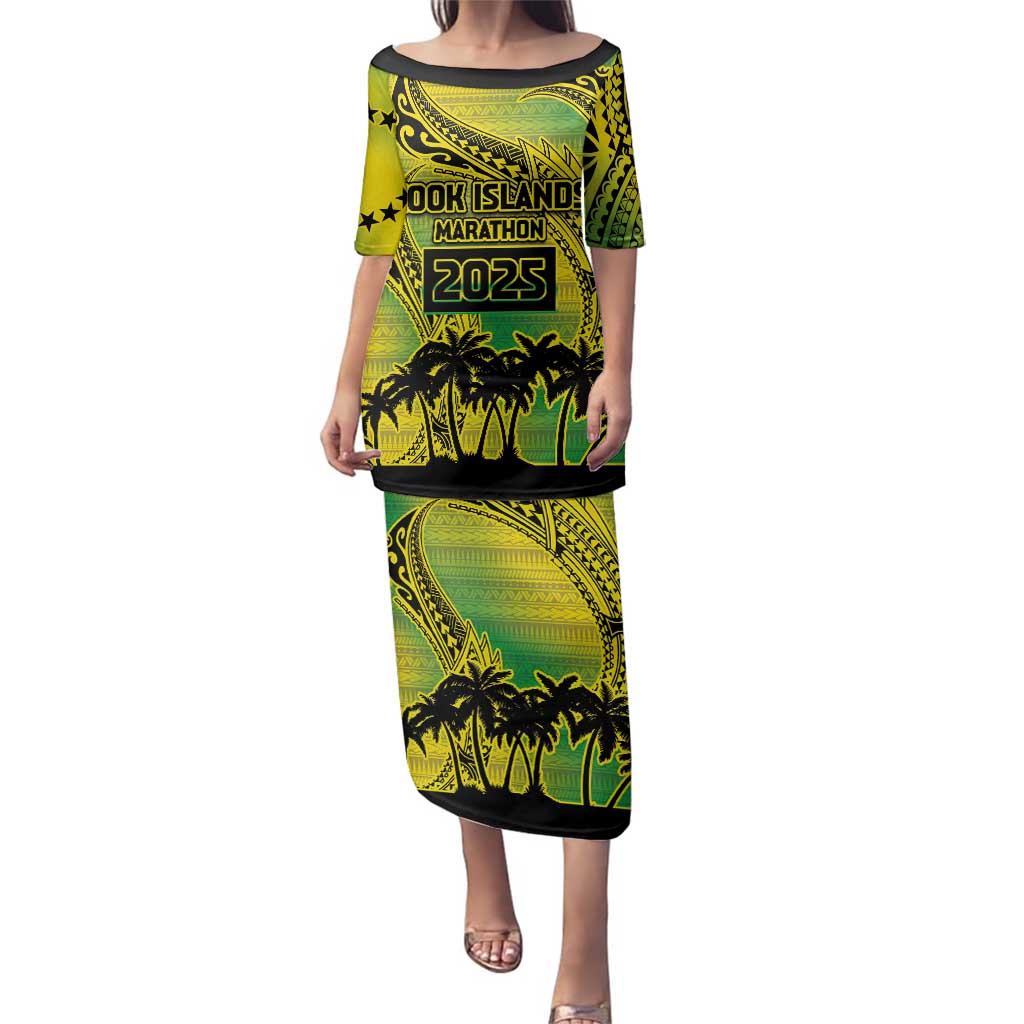 Cook Islands Marathon 2025-Pursuit in Paradise Family Matching Puletasi and Hawaiian Shirt Special Edition