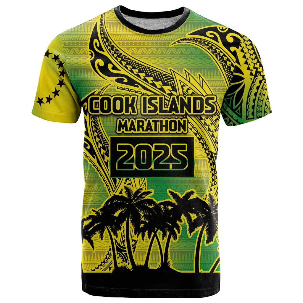 Cook Islands Marathon 2025-Pursuit in Paradise T Shirt Special Edition LT03 Yellow-Green - Polynesian Pride