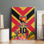 Custom Papua New Guinea Rugby Canvas Wall Art Bird of Paradise and Hibiscus Polynesian Pattern Yellow Color