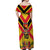 Custom Papua New Guinea Rugby Off Shoulder Maxi Dress Bird of Paradise and Hibiscus Polynesian Pattern Yellow Color LT03