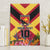 Custom Papua New Guinea Rugby Canvas Wall Art Bird of Paradise and Hibiscus Polynesian Pattern Red Color