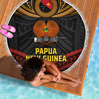 Papua New Guinea Bird-of-Paradise Beach Blanket Coat of Arms and Tribal Patterns