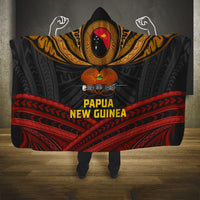 Papua New Guinea Bird-of-Paradise Hooded Blanket Coat of Arms and Tribal Patterns