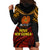 Papua New Guinea Bird-of-Paradise Hoodie Dress Coat of Arms and Tribal Patterns LT03 - Polynesian Pride