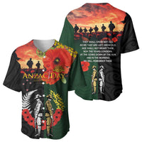 New Zealand and Australia ANZAC Day Baseball Jersey Lest We Forget Indigenous and Maori Pattern LT03 - Polynesian Pride