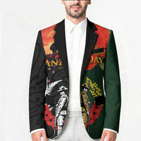 New Zealand and Australia ANZAC Day Blazer Lest We Forget Indigenous and Maori Pattern
