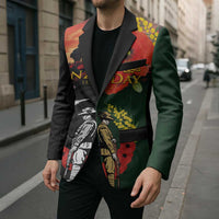 New Zealand and Australia ANZAC Day Blazer Lest We Forget Indigenous and Maori Pattern