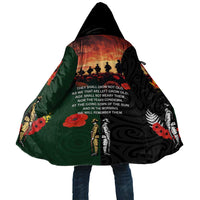 New Zealand and Australia ANZAC Day Cloak Lest We Forget Indigenous and Maori Pattern