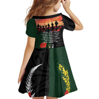 New Zealand and Australia ANZAC Day Family Matching Off Shoulder Short Dress and Hawaiian Shirt Lest We Forget Indigenous and Maori Pattern LT03 - Polynesian Pride