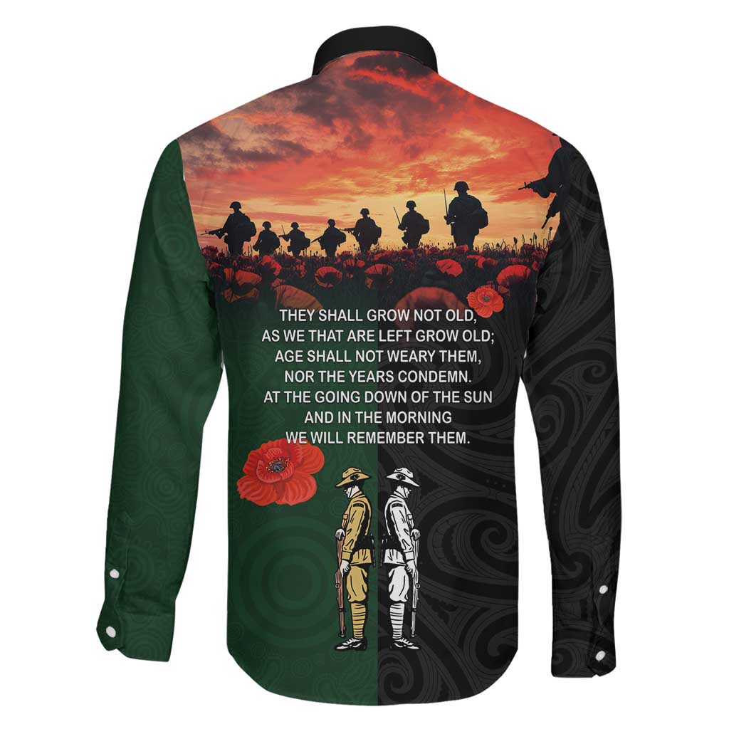 New Zealand and Australia ANZAC Day Family Matching Tank Maxi Dress and Hawaiian Shirt Lest We Forget Indigenous and Maori Pattern LT03 - Polynesian Pride