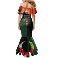 New Zealand and Australia ANZAC Day Mermaid Dress Lest We Forget Indigenous and Maori Pattern LT03 - Polynesian Pride