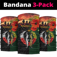 New Zealand and Australia ANZAC Day Neck Gaiter Lest We Forget Indigenous and Maori Pattern LT03 package One Size: 25*50cm Multicolor - Polynesian Pride