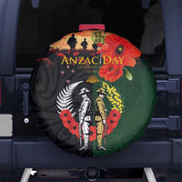 New Zealand and Australia ANZAC Day Spare Tire Cover Lest We Forget Indigenous and Maori Pattern LT03 No hole Multicolor - Polynesian Pride