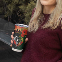 New Zealand and Australia ANZAC Day Tumbler Cup Lest We Forget Indigenous and Maori Pattern