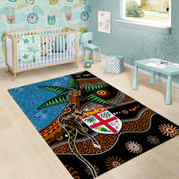 Fiji and Australia Area Rug Fijian and Aboriginal mix Culture