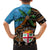 Fiji and Australia Family Matching Off The Shoulder Long Sleeve Dress and Hawaiian Shirt Fijian and Aboriginal mix Culture