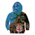 Fiji and Australia Kid Hoodie Fijian and Aboriginal mix Culture