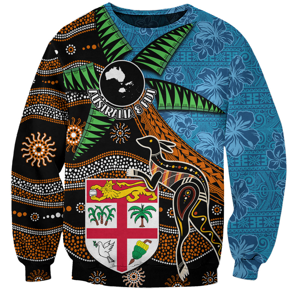 Fiji and Australia Sweatshirt Fijian and Aboriginal mix Culture