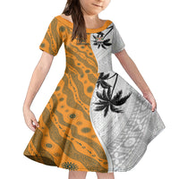 Custom Fiji and Australia Rugby Family Matching Puletasi and Hawaiian Shirt Tapa Mix Aboriginal Pattern Half Style