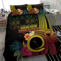 Vanuatu Independence Day Bedding Set Sand Drawing Melanesian Vibes