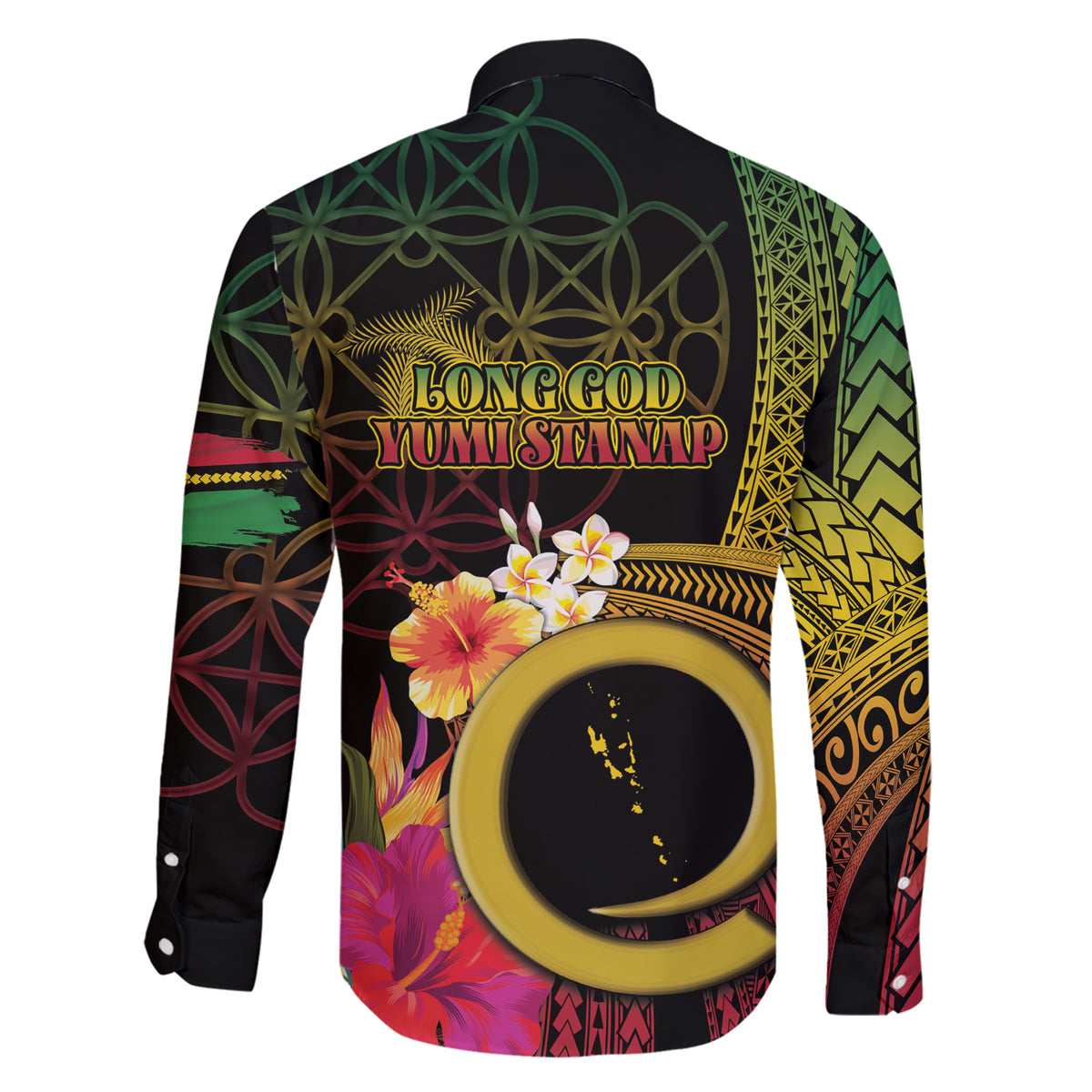 Vanuatu Independence Day Family Matching Short Sleeve Bodycon Dress and Hawaiian Shirt Sand Drawing Melanesian Vibes LT03 - Polynesian Pride