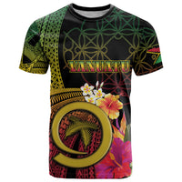 Vanuatu Independence Day T Shirt Sand Drawing Melanesian Vibes LT03 Black - Polynesian Pride